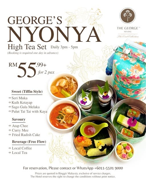 George's Nyonya High Tea Set by The George Penang by The Crest Collection