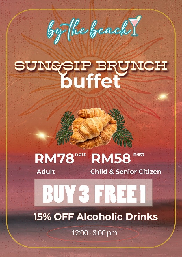 Sun and Sip Brunch Buffet at Mercure by The Beach Penang