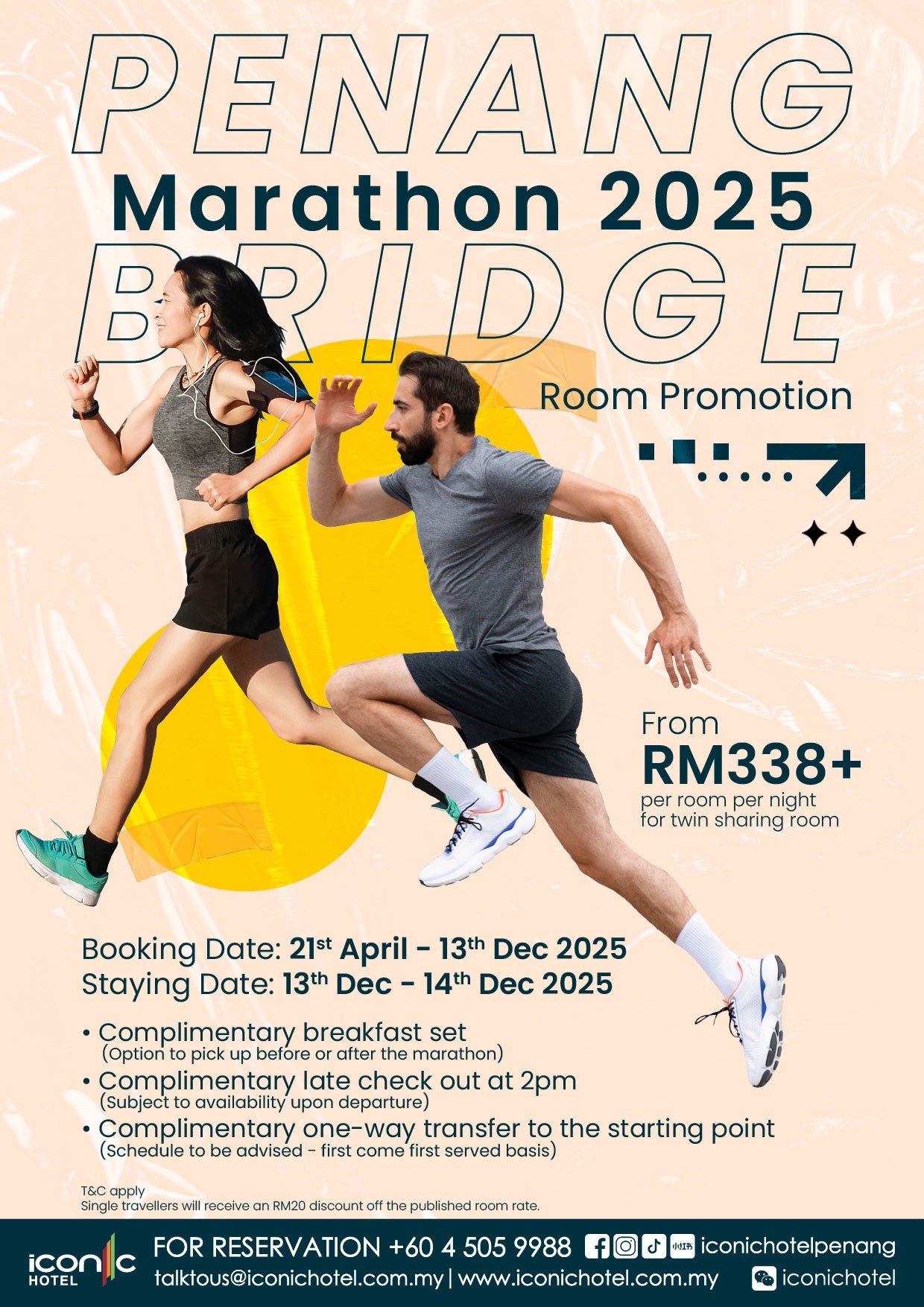 Penang Bridge Marathon 2025 Room Promotion by Iconic Hotel