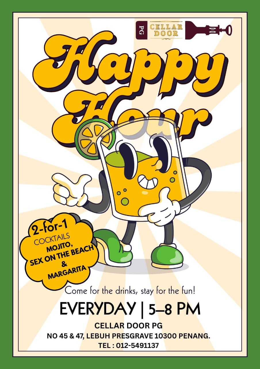Happy Hour by Cellar Door Pg