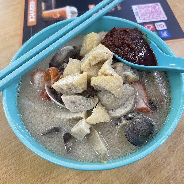 Penang white curry mee槟城白咖喱面